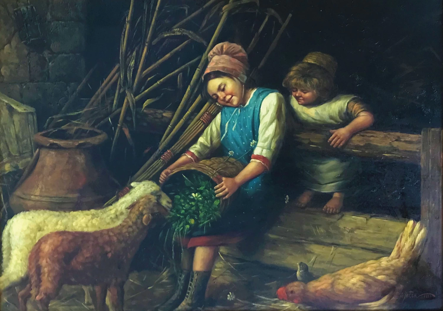 Pietro - Bambini in fattoria, attribuito